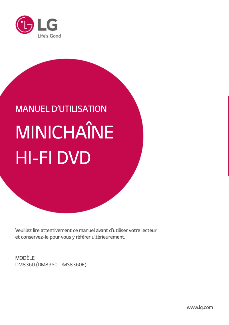 Imagen de la primera página del manual del dispositivo DM8360