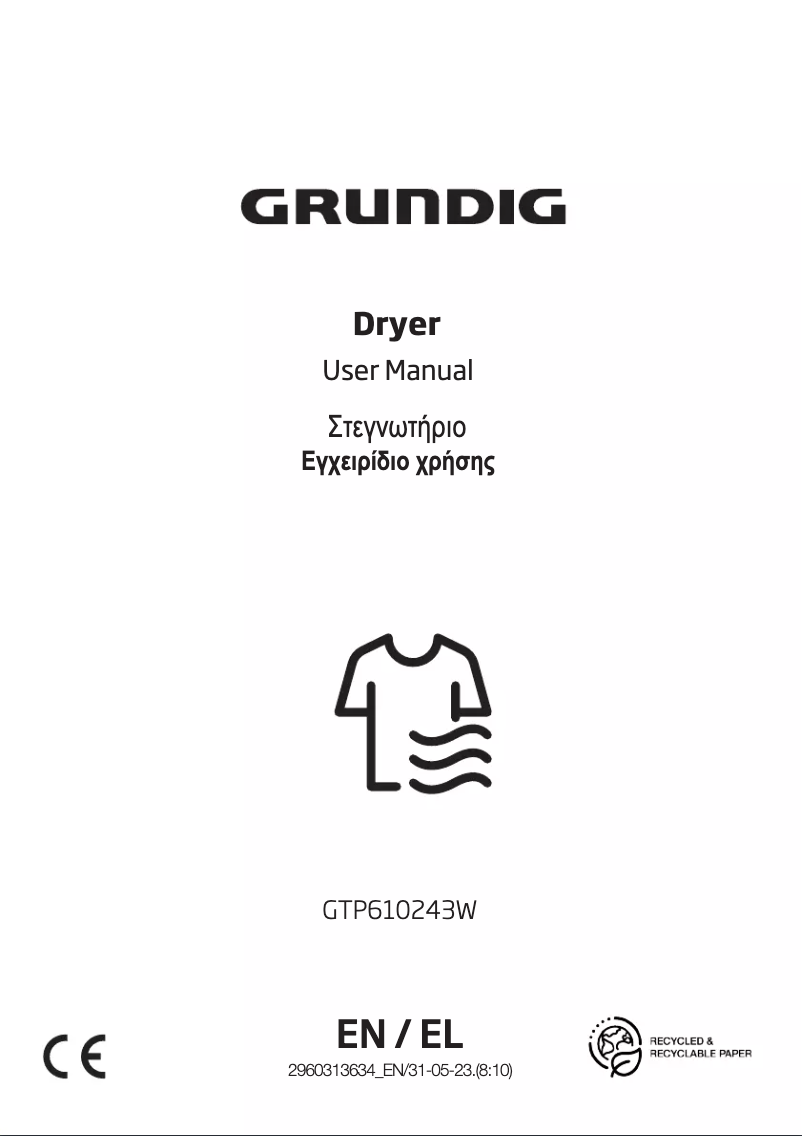 Página 1 del manual Manual de usuario Grundig GTP610243W