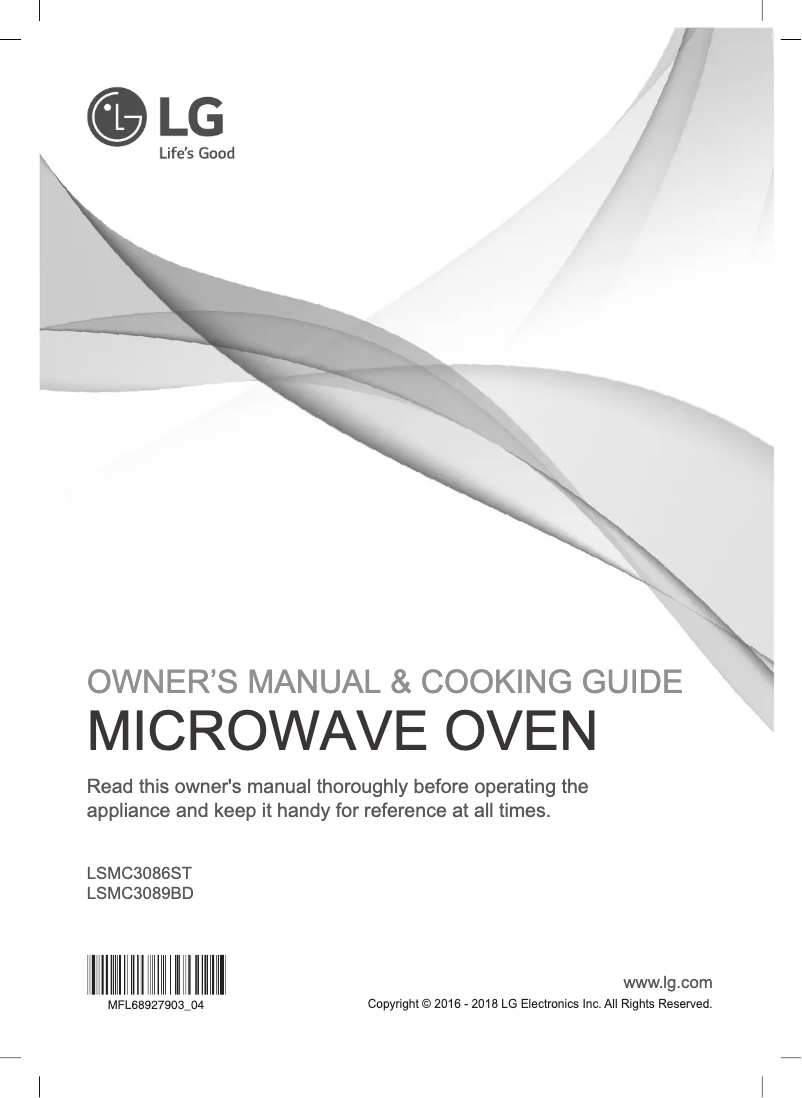 Página 1 del manual Manual de usuario LG LSMC3086ST