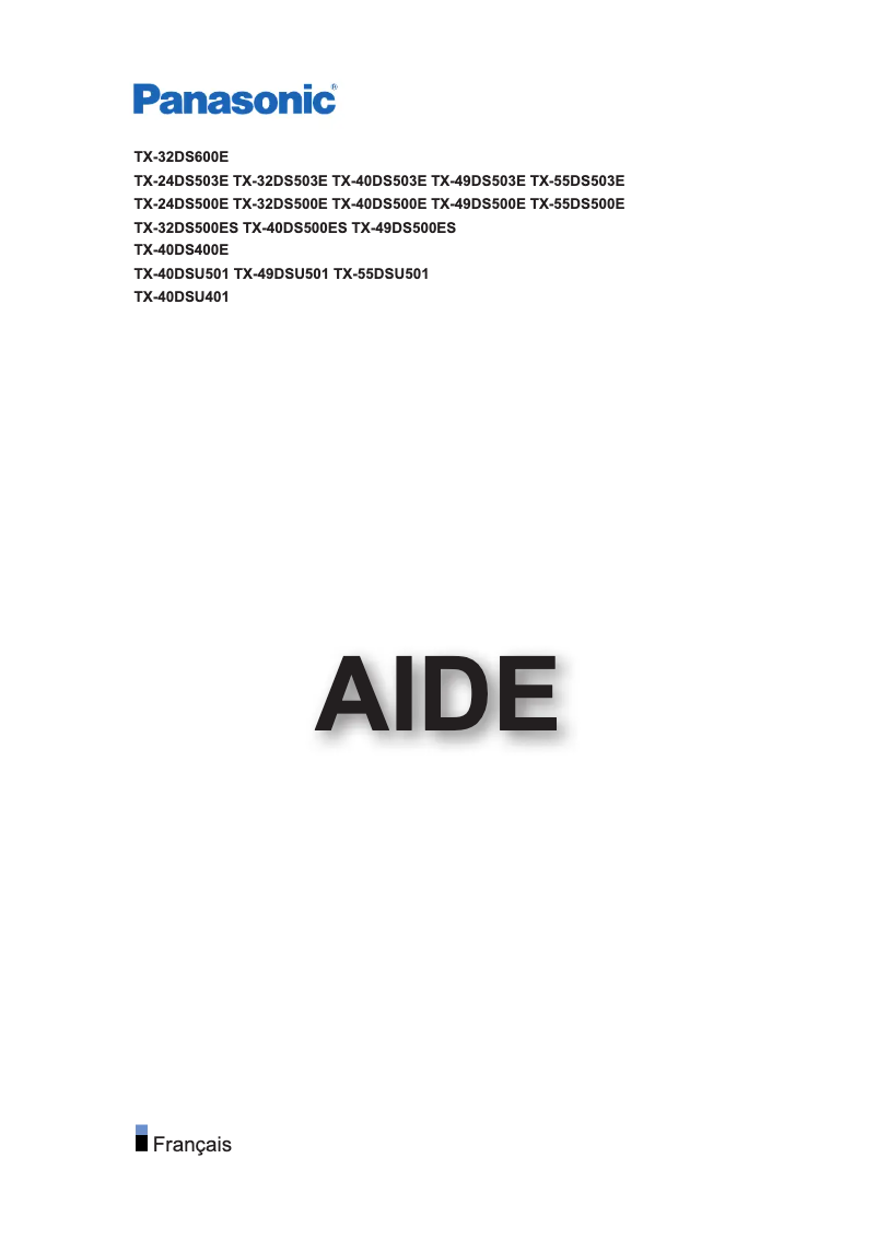 Imagen de la primera página del manual del dispositivo TX-32DS500ES