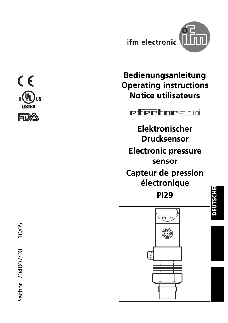 Imagen de la primera página del manual del dispositivo PI2957