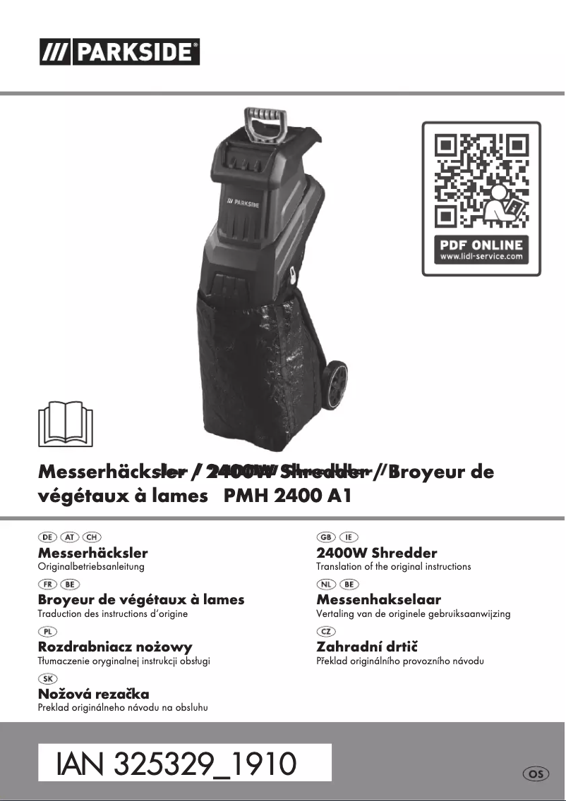 Imagen de la primera página del manual del dispositivo PMH 2400 A1