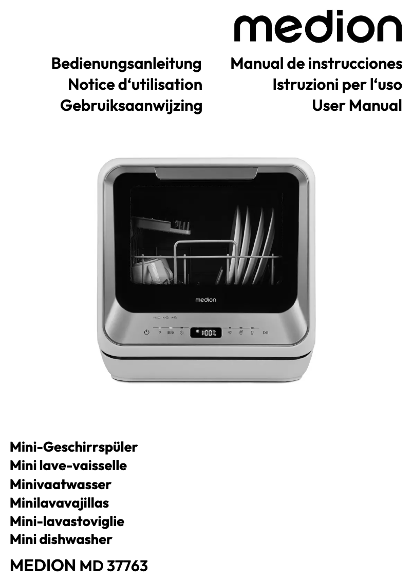 Imagen de la primera página del manual del dispositivo MD 37763