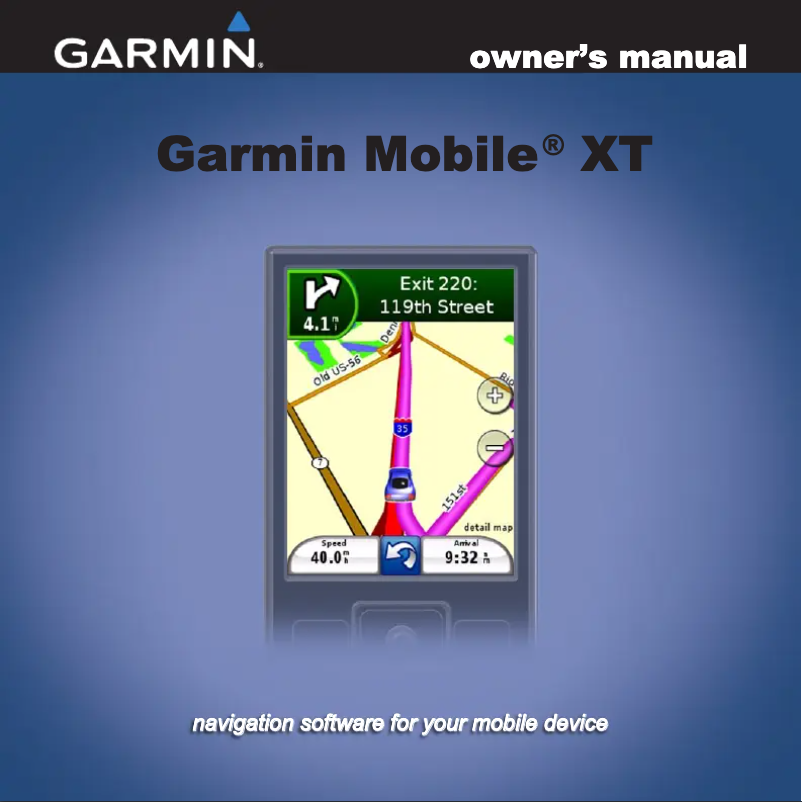 Página 1 del manual Manual de usuario Garmin Mobile XT