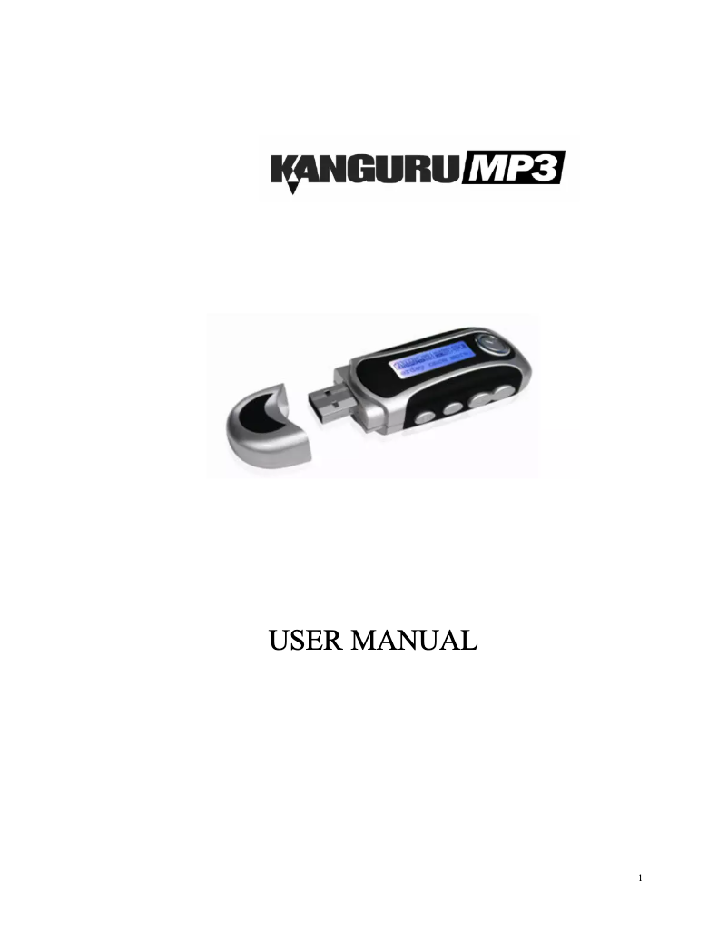 Imagen de la primera página del manual del dispositivo MP-4G