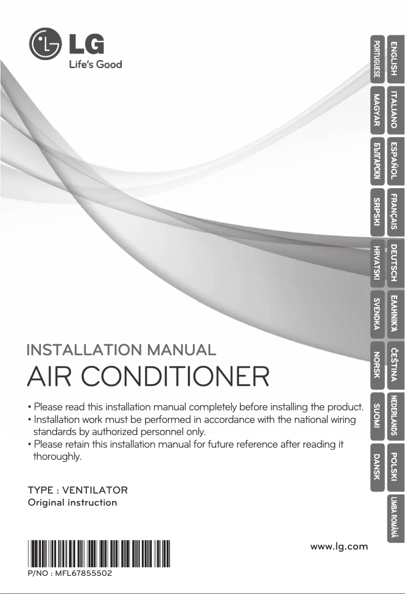 Página 1 del manual Manual de usuario LG LZ-H025GBA2