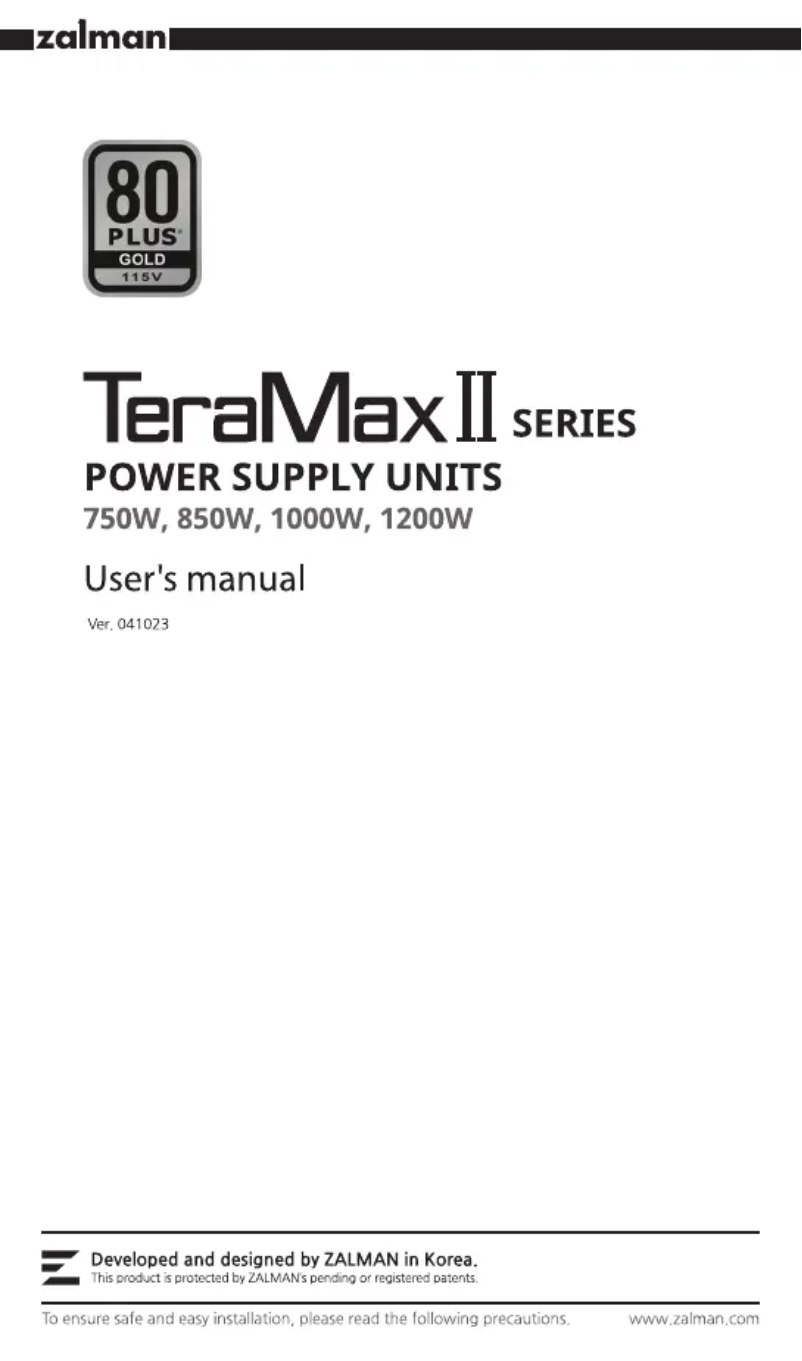 Imagen de la primera página del manual del dispositivo TeraMax II ZM850-TMX2