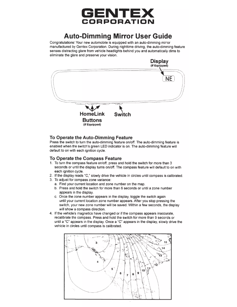 Imagen de la primera página del manual del dispositivo Gentex ADVGENADLN