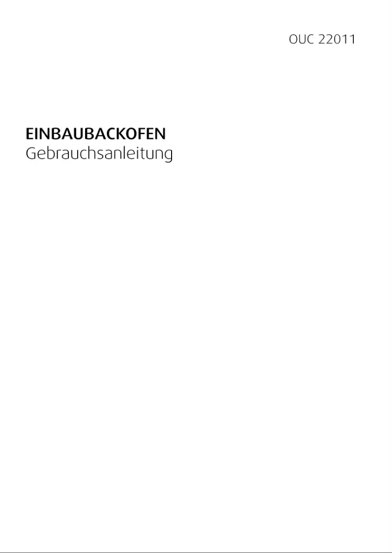 Página nº 1 - Manual de usuario Beko OUC 22011 X