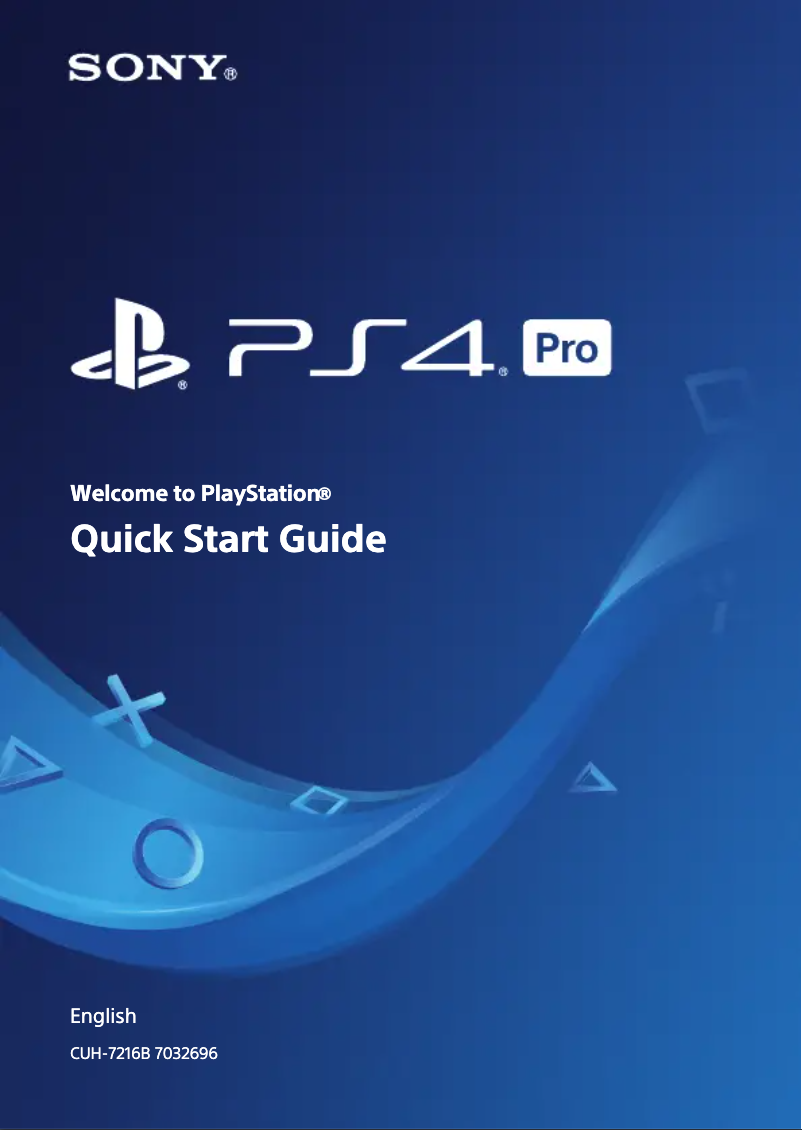 Imagen de la primera página del manual del dispositivo PS4 Pro