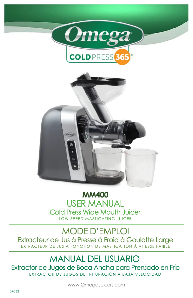 Página 1 del manual Manual de usuario Omega MM400