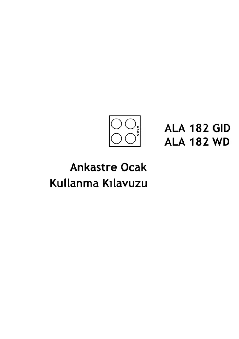 Imagen de la primera página del manual del dispositivo ALA 182 WD