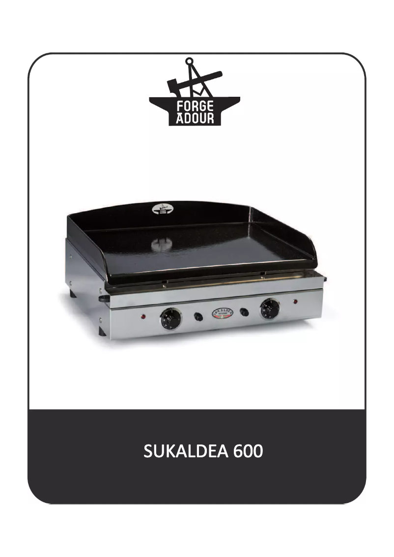 Imagen de la primera página del manual del dispositivo Sukaldea 600