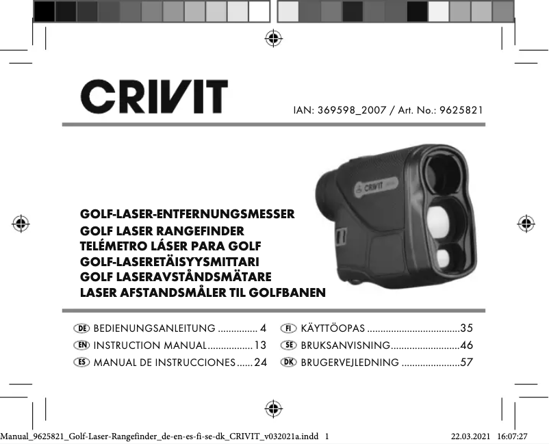 Imagen de la primera página del manual del dispositivo IAN 369598