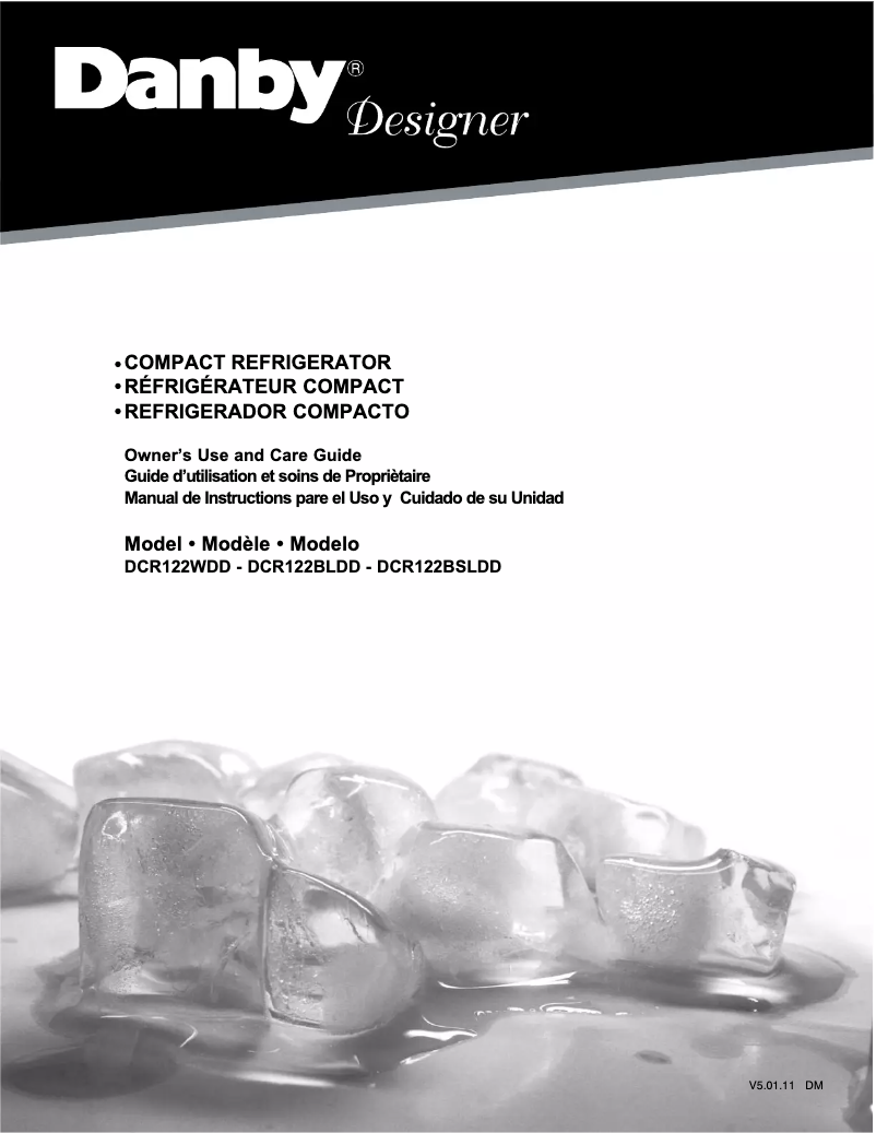 Imagen de la primera página del manual del dispositivo Designer DCR122BLDD
