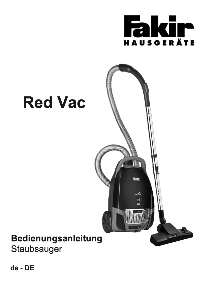 Imagen de la primera página del manual del dispositivo Red Vac TS 120