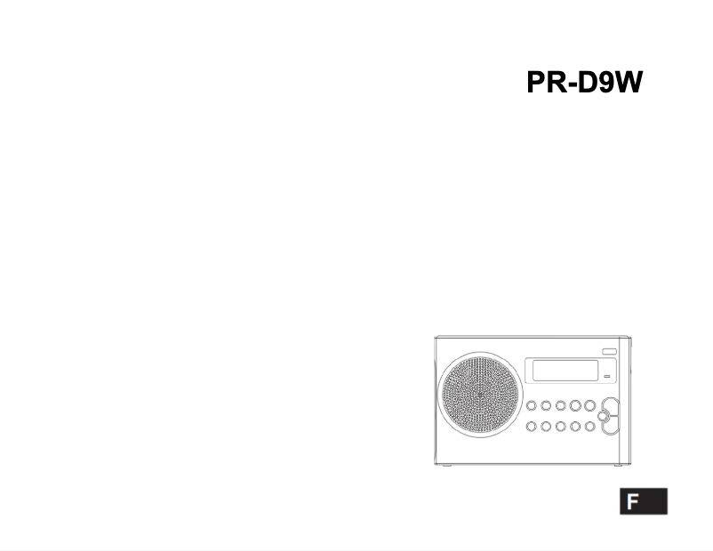 Imagen de la primera página del manual del dispositivo PR-D9W