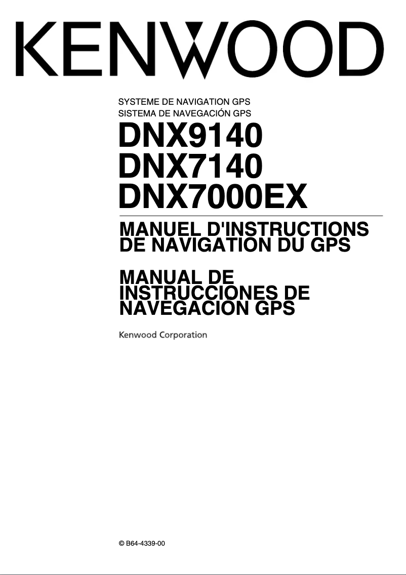 Imagen de la primera página del manual del dispositivo DNX9140