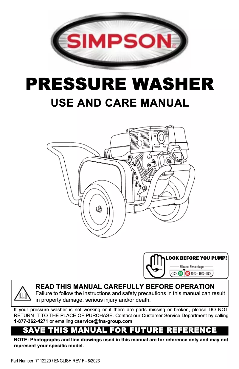 Página 1 del manual Manual de usuario Simpson IS61030-S