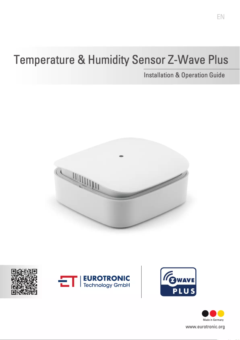 Página 1 del manual Manual de usuario Eurotronic Temperatur-Feuchte