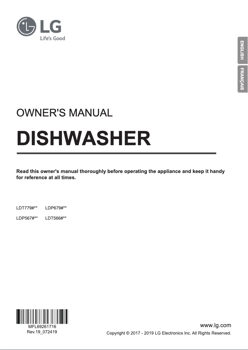 Imagen de la primera página del manual del dispositivo LDT7797ST