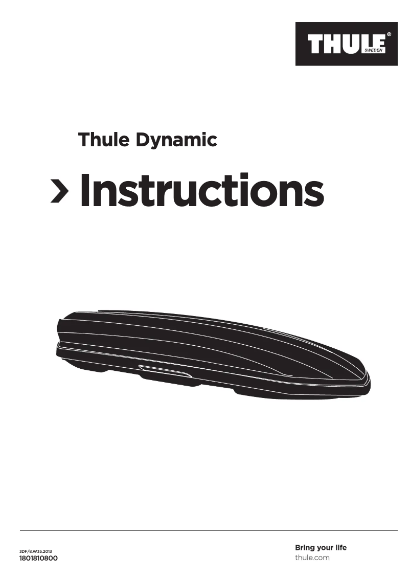 Imagen de la primera página del manual del dispositivo Dynamic