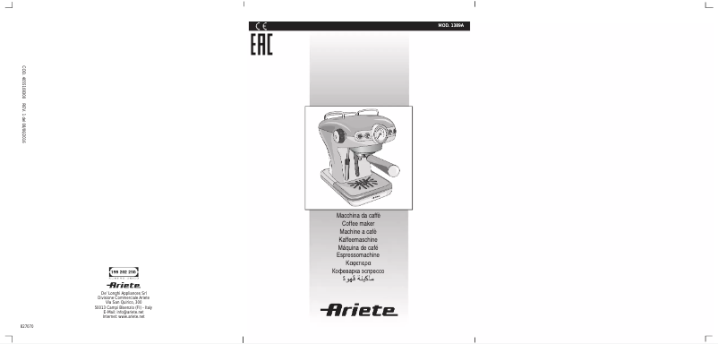 Página 1 del manual Manual de usuario Ariete 1389A