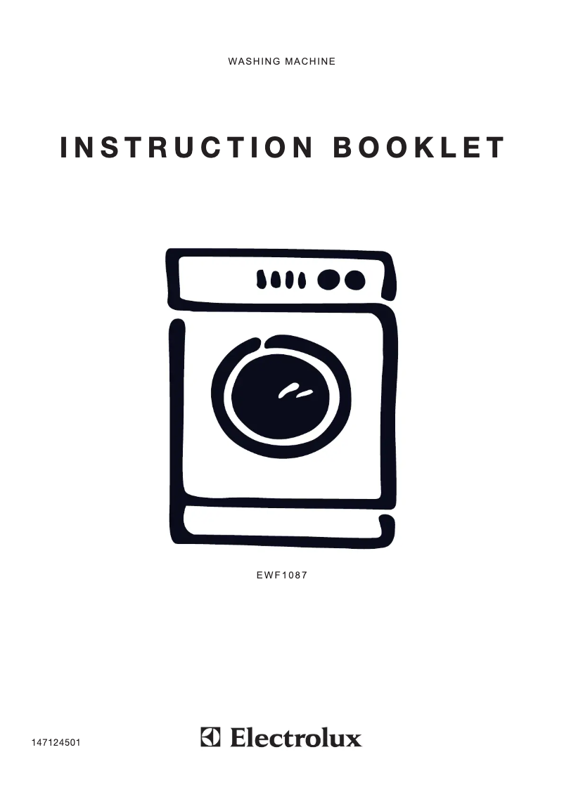 Imagen de la primera página del manual del dispositivo EWF1087