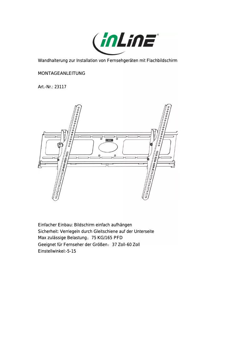 Página nº 1 - Manual de usuario InLine 23117