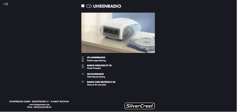 Imagen de la primera página del manual del dispositivo KH2254