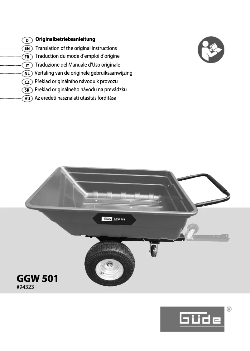 Página 1 del manual Manual de usuario Güde GGW 501