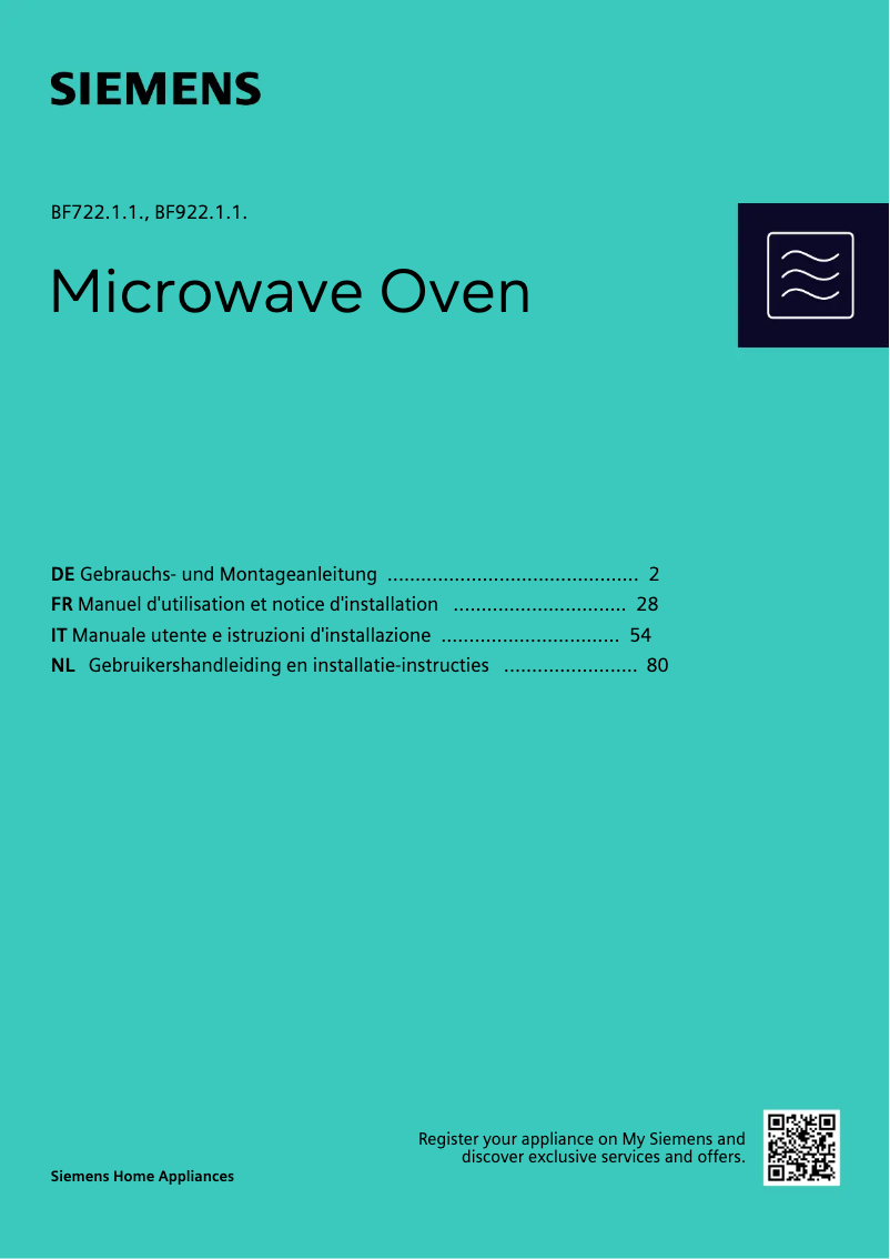 Imagen de la primera página del manual del dispositivo BF922L1B1