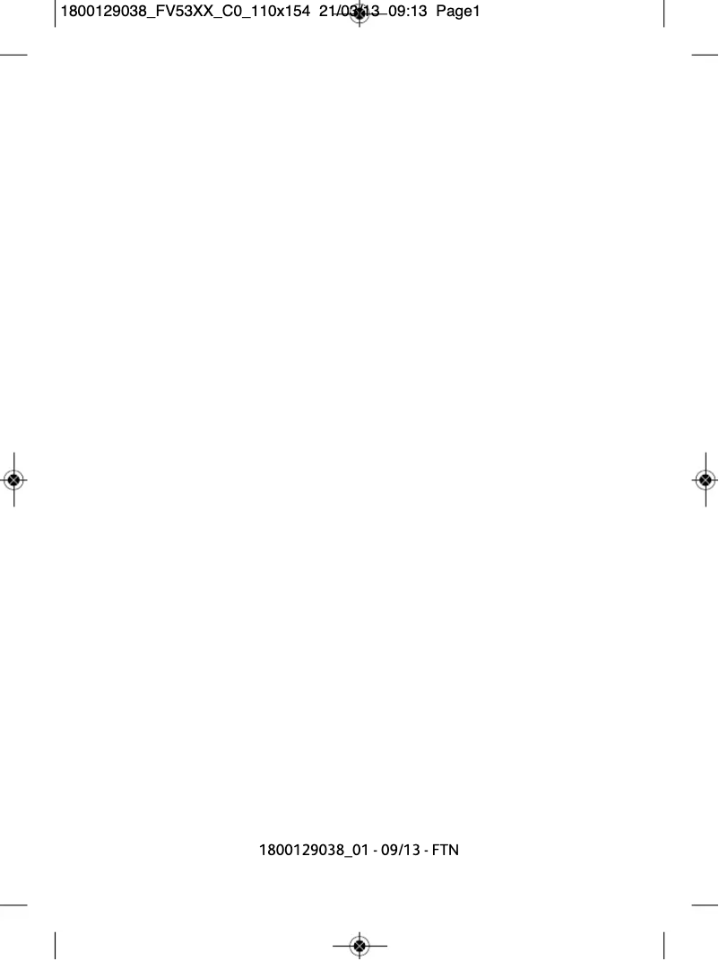 Imagen de la primera página del manual del dispositivo FV5341C0