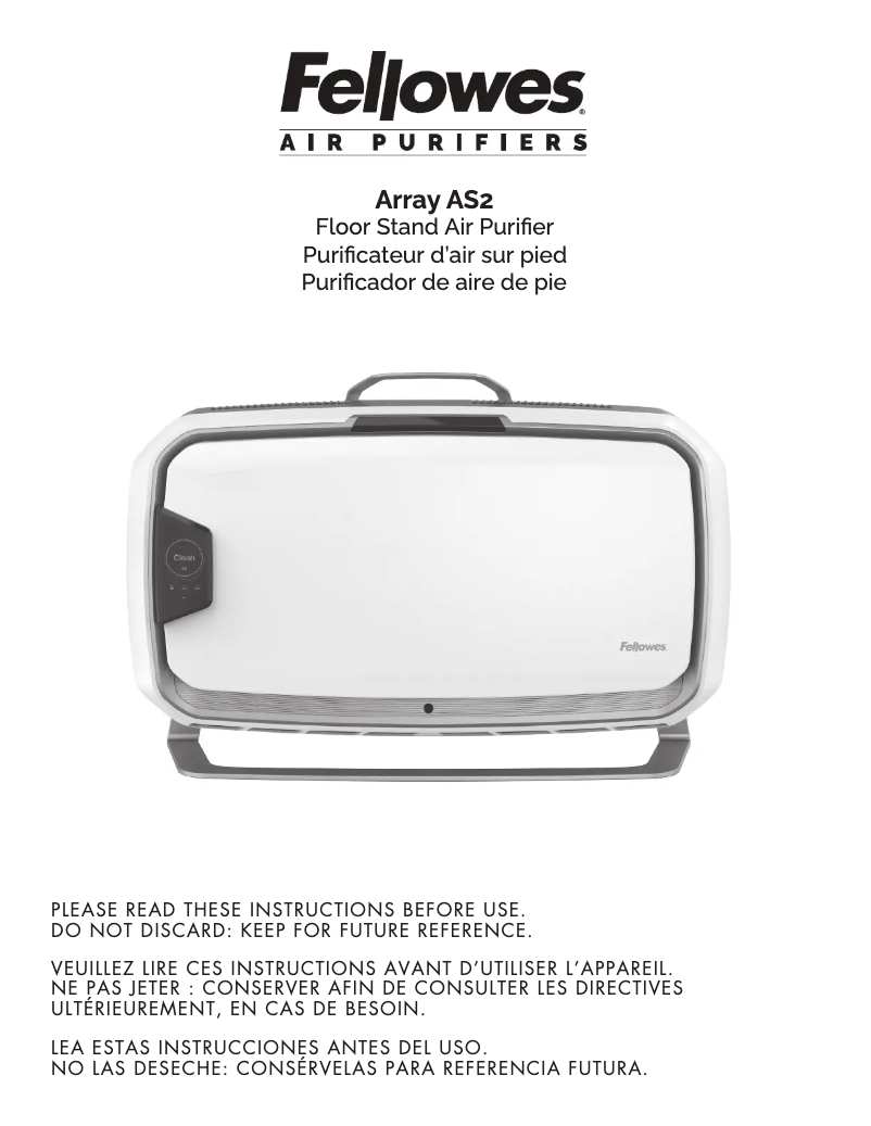 Página 1 del manual Manual de usuario Fellowes Array AS2