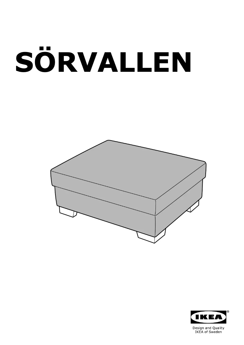 Imagen de la primera página del manual del dispositivo SÖRVALLEN 605.064.07