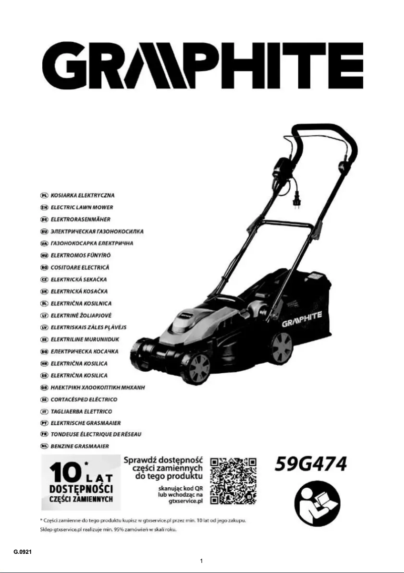 Página nº 1 - Manual de usuario Graphite 59G474