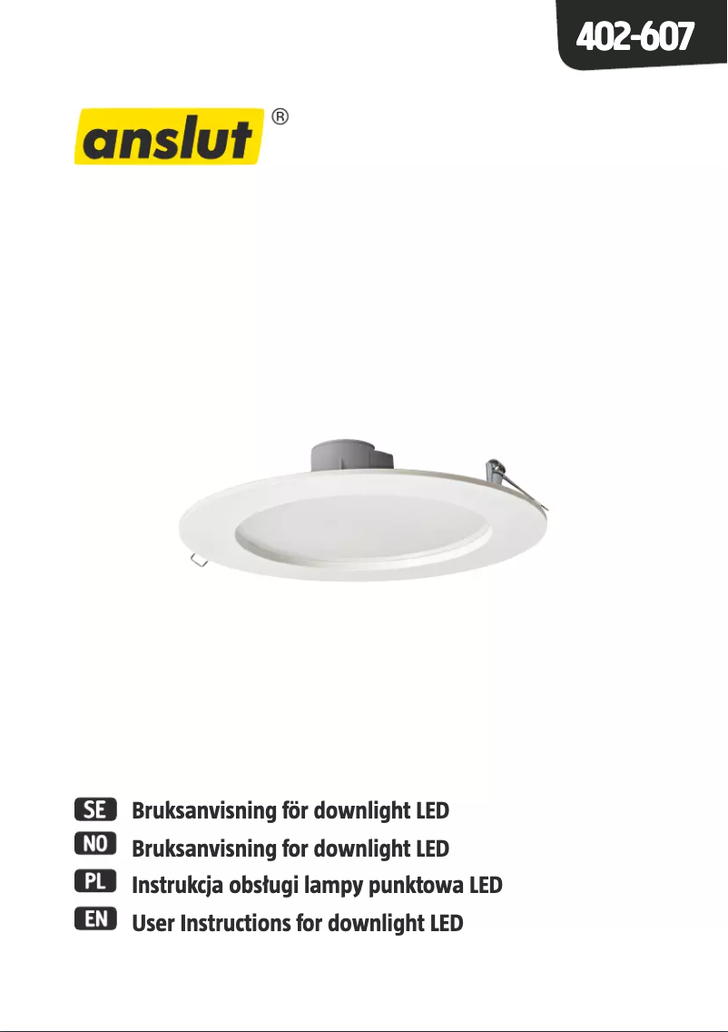 Imagen de la primera página del manual del dispositivo 402-607