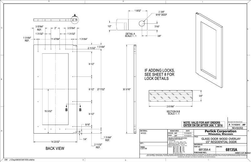 Página 1 del manual Manual de instrucciones Perlick Signature Series HP15WS-3-4R