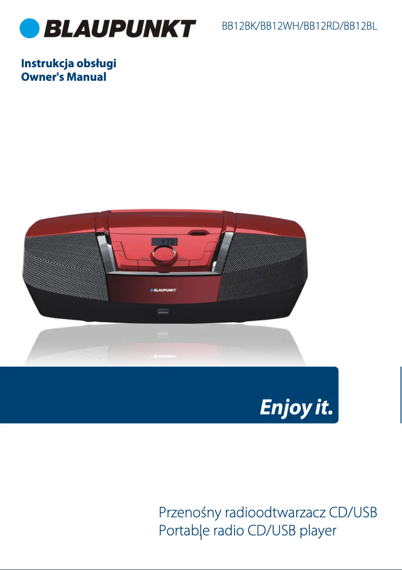 Página nº 1 - Manual de usuario Blaupunkt BB12BK