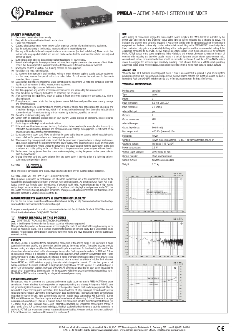 Imagen de la primera página del manual del dispositivo MB L A