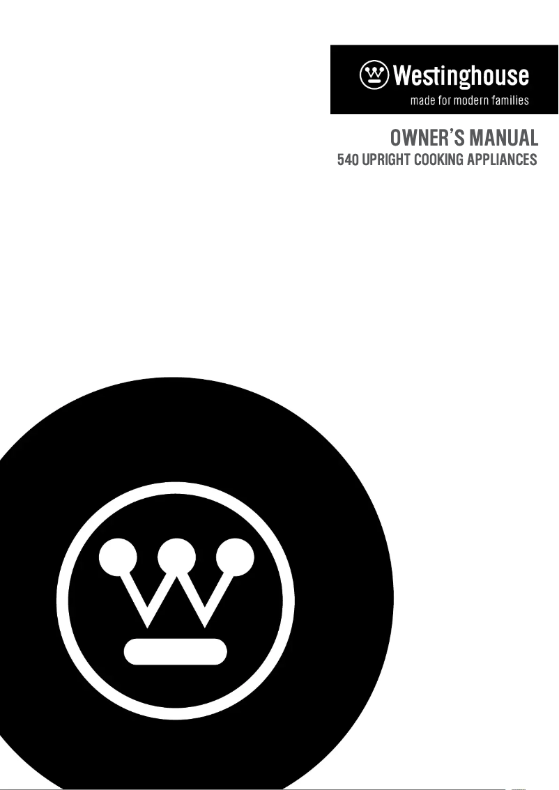 Página 1 del manual Manual de usuario Westinghouse GUK517W