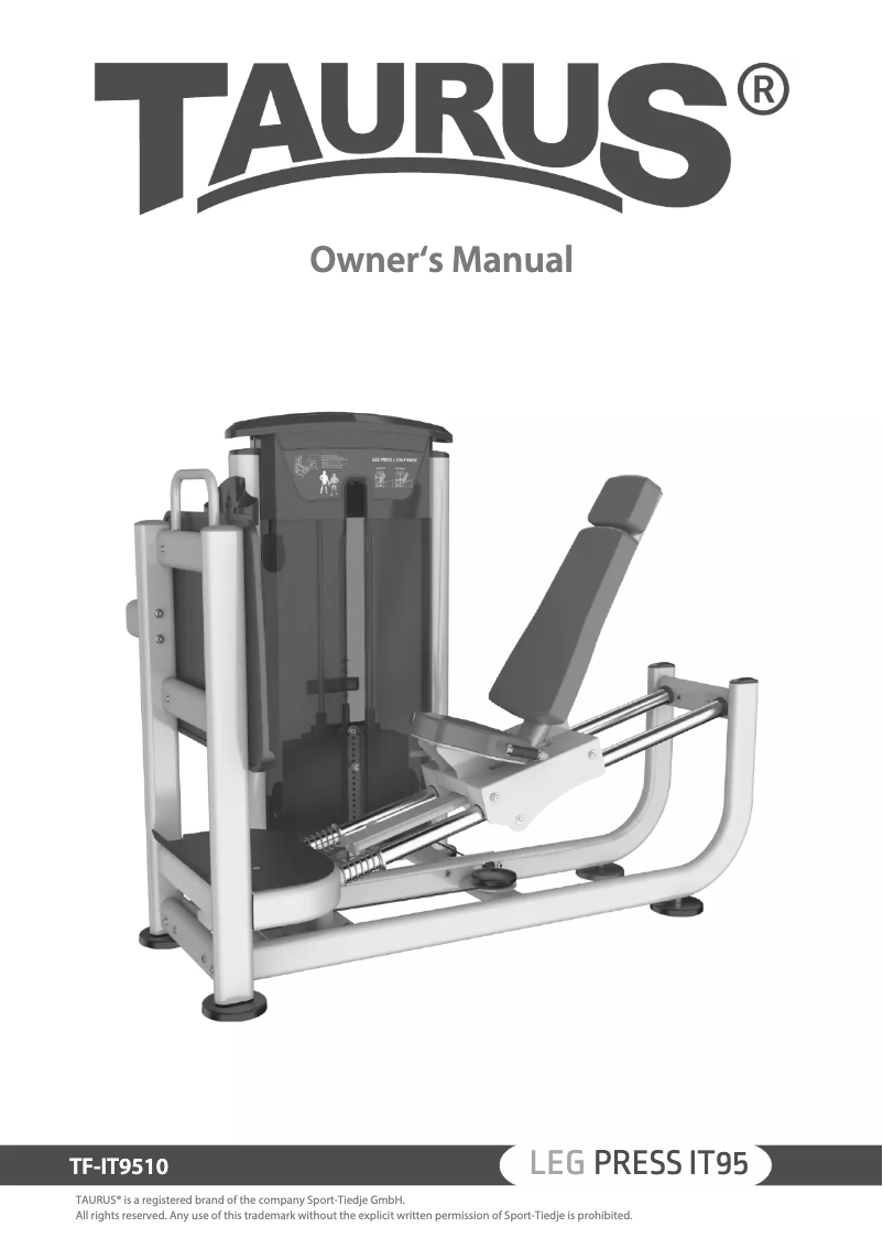 Página nº 1 - Manual de usuario Taurus Leg Press IT95