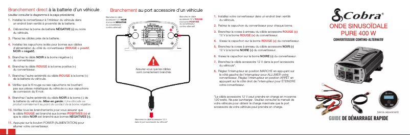 Página nº 1 - Manual de usuario Cobra Pure Sine 400W