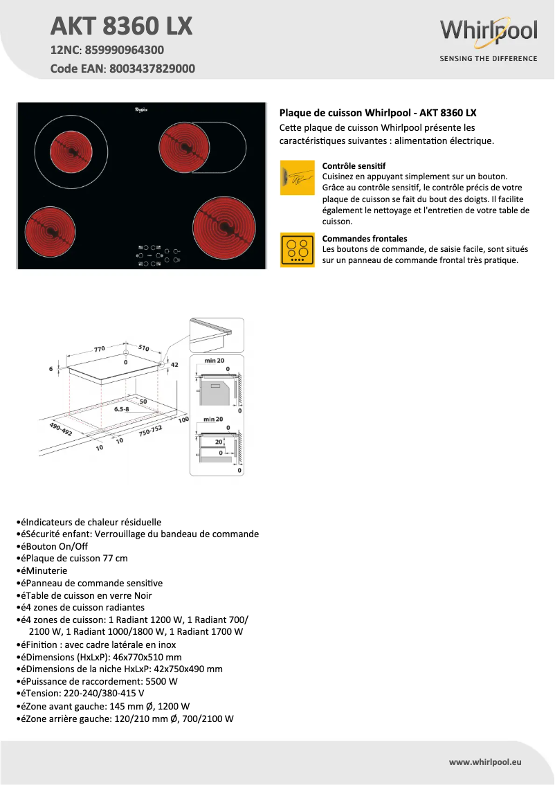 Imagen de la primera página del manual del dispositivo AKT 8360 LX