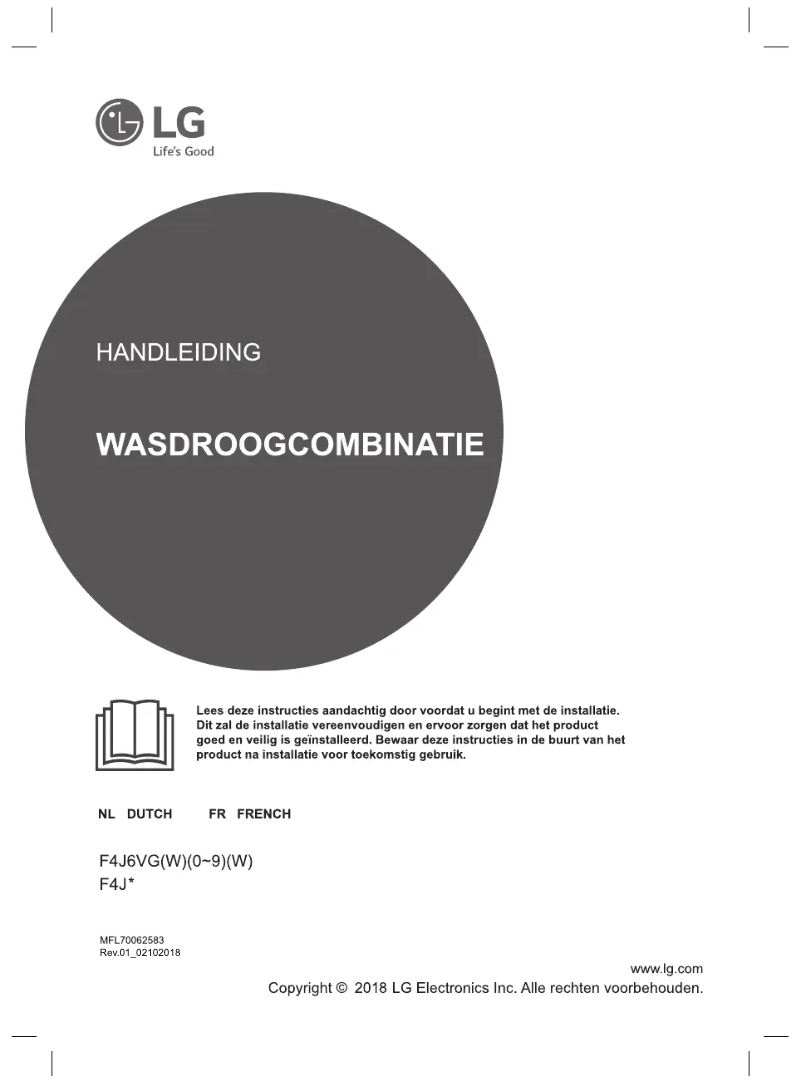 Imagen de la primera página del manual del dispositivo F4J6VG0W