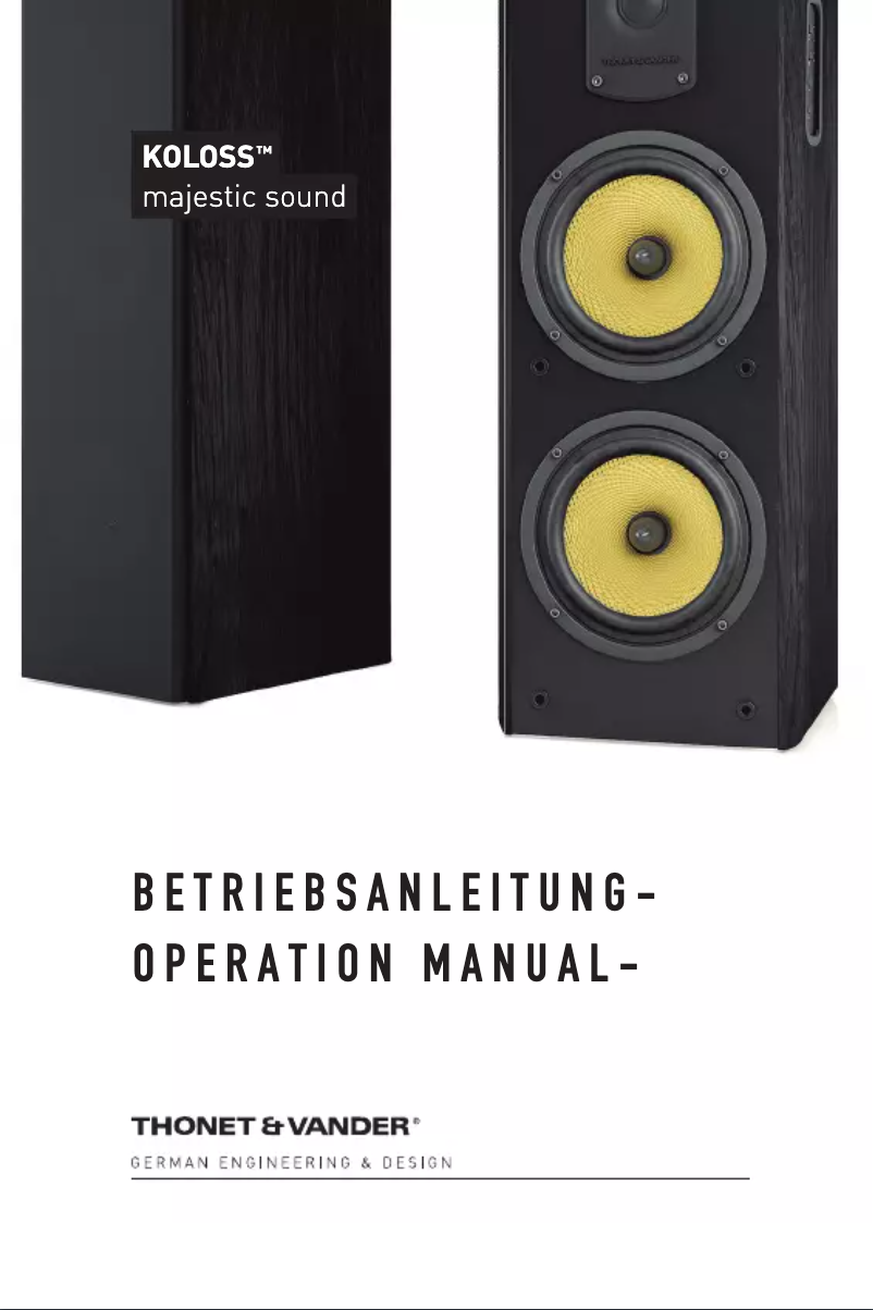 Imagen de la primera página del manual del dispositivo KOLOSS