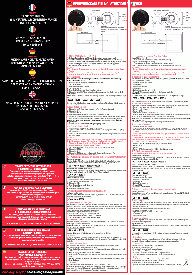 Imagen de la primera página del manual del dispositivo FS0443F