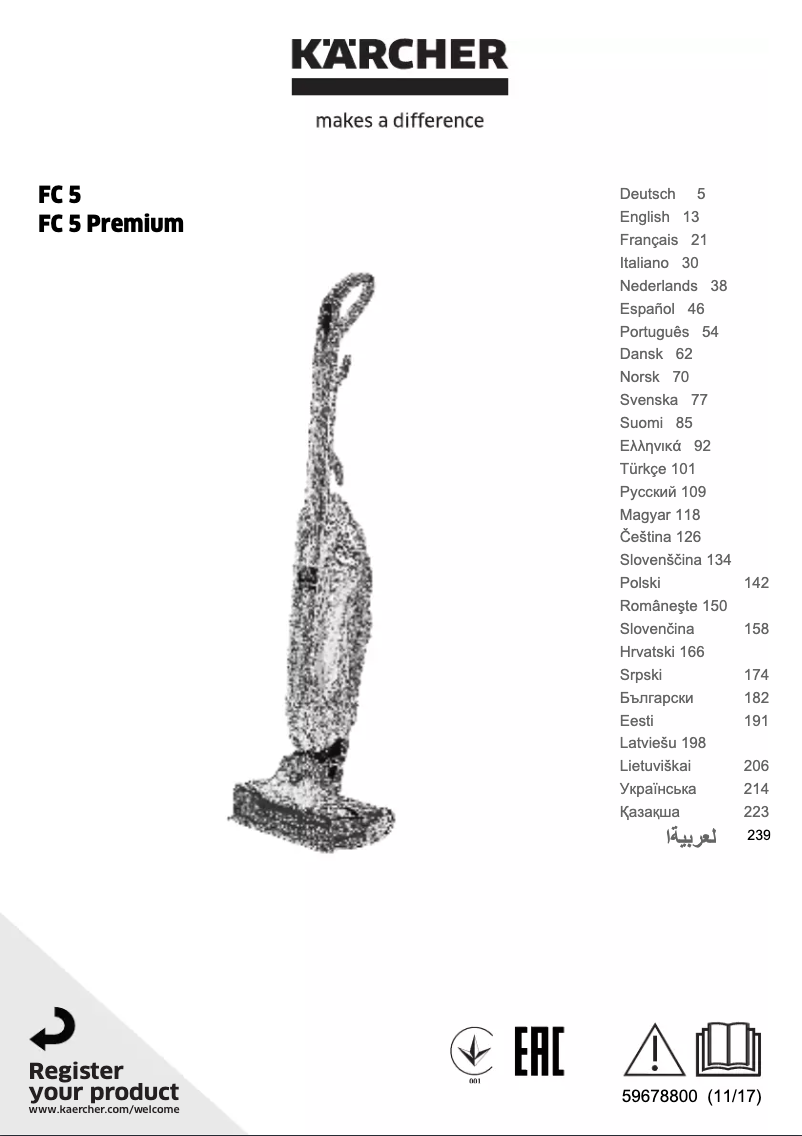Imagen de la primera página del manual del dispositivo FC 5