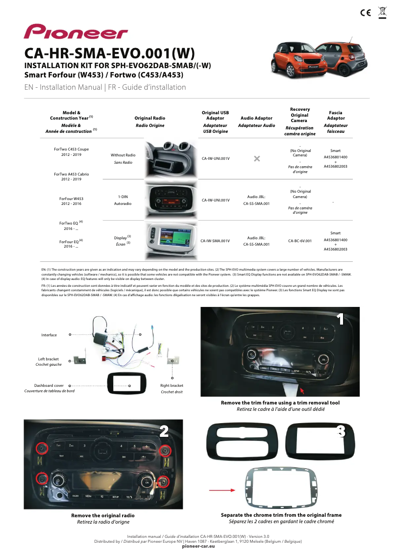 Página 1 del manual Manual de usuario Pioneer CA-HR-SMA-EVO.001