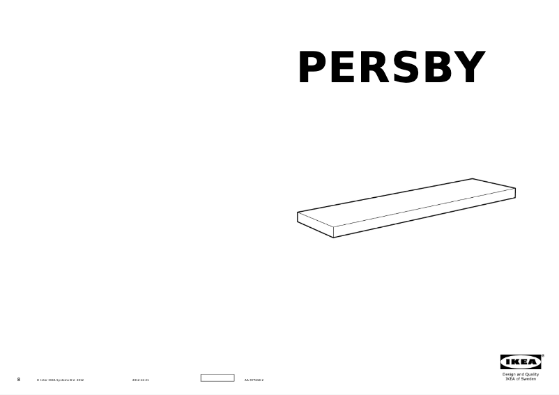 Imagen de la primera página del manual del dispositivo PERSBY